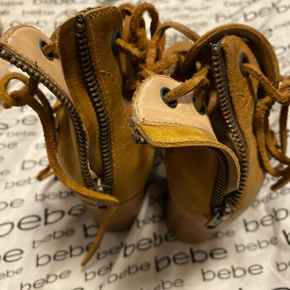 Baske open toe booties